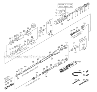 Part Location Diagram of 457.22 Chicago Pneumatic Governor 12K
